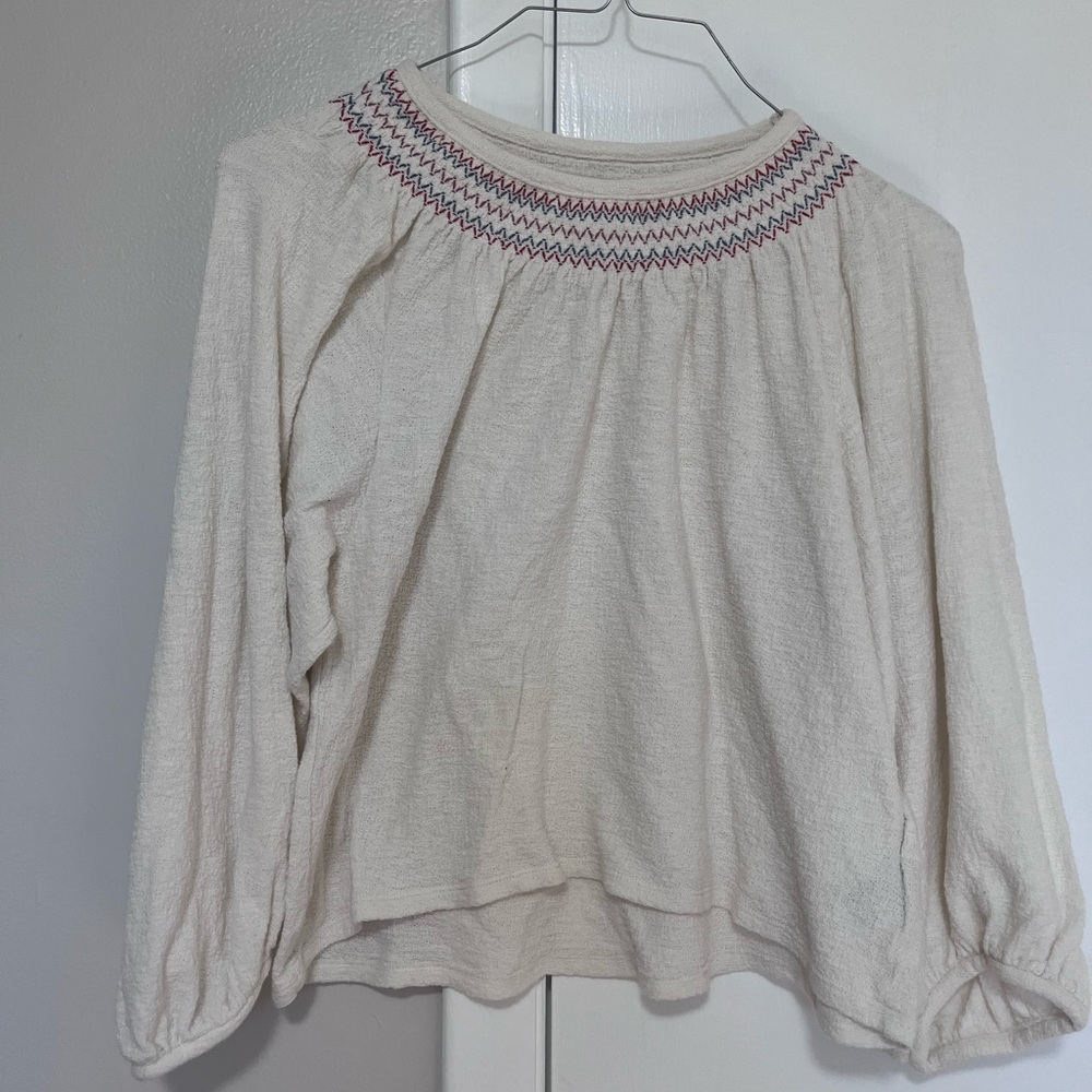 Madewell Smocked Blouse